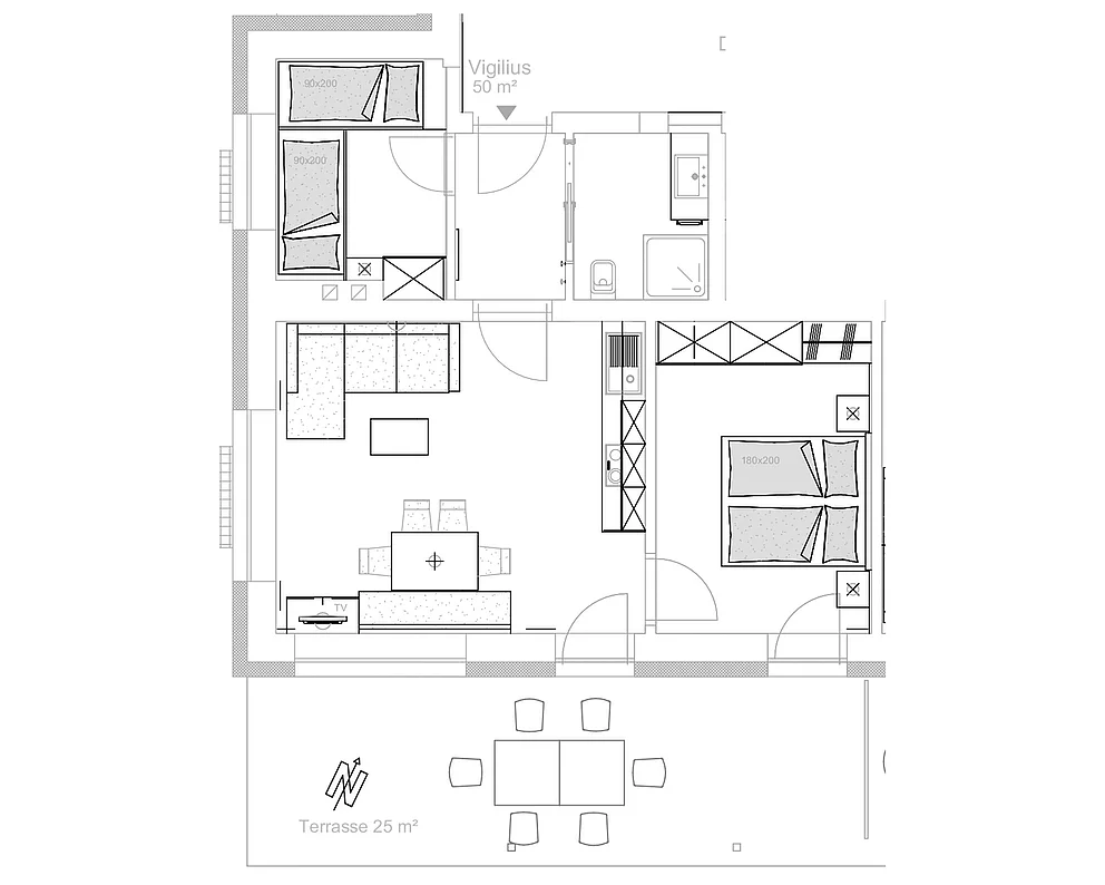 Ferienwohnung Vigilius: Grundriss