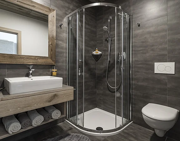 Ferienwohnung Vigilius: Badezimmer