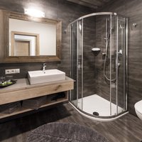 Ferienwohnung Dolomiten: Badezimmer