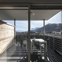 Ferienwohnung Ortler: Blick auf die Terrasse